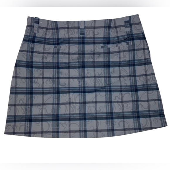 NEW, Nike Golf, Plaid Skort With Pockets, Medium, Gray, Black 🏌️♀️ - Picture 5 of 8